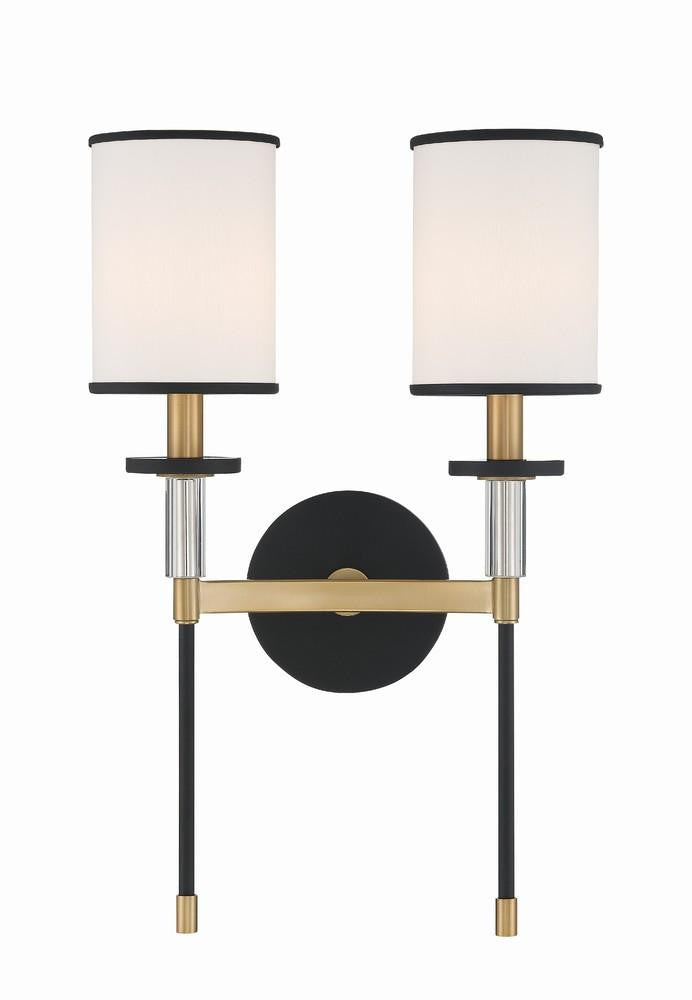 Crystorama Hatfield 2 Light Wall Sconce