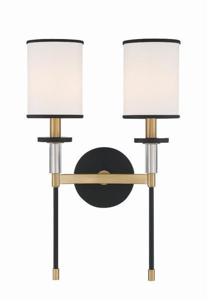 Crystorama Hatfield 2 Light Wall Sconce