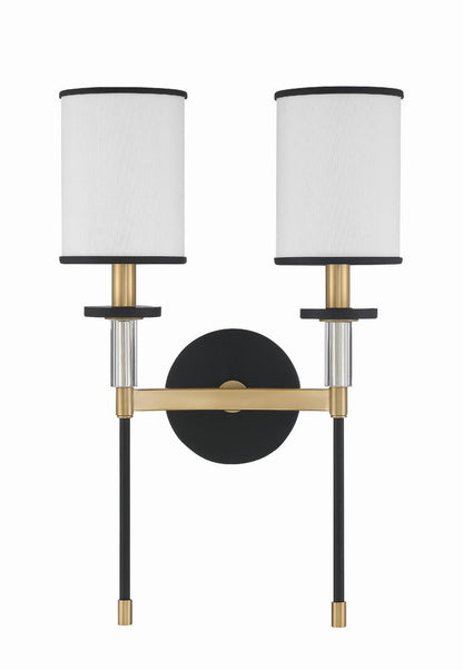 Crystorama Hatfield 2 Light Wall Sconce