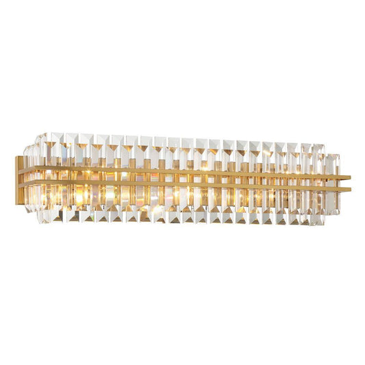 Crystorama Hayes 6 Light Bath Aged Brass