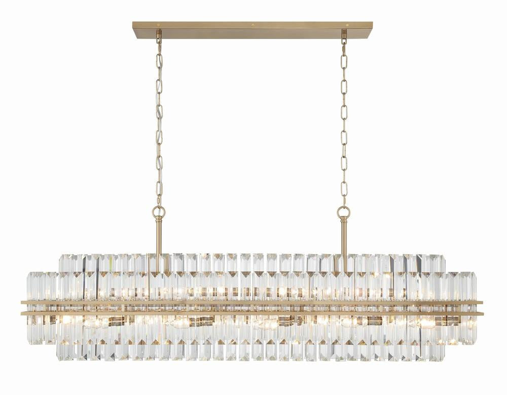 Crystorama Hayes Chandelier Aged Brass