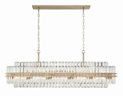 Crystorama Hayes Chandelier Aged Brass