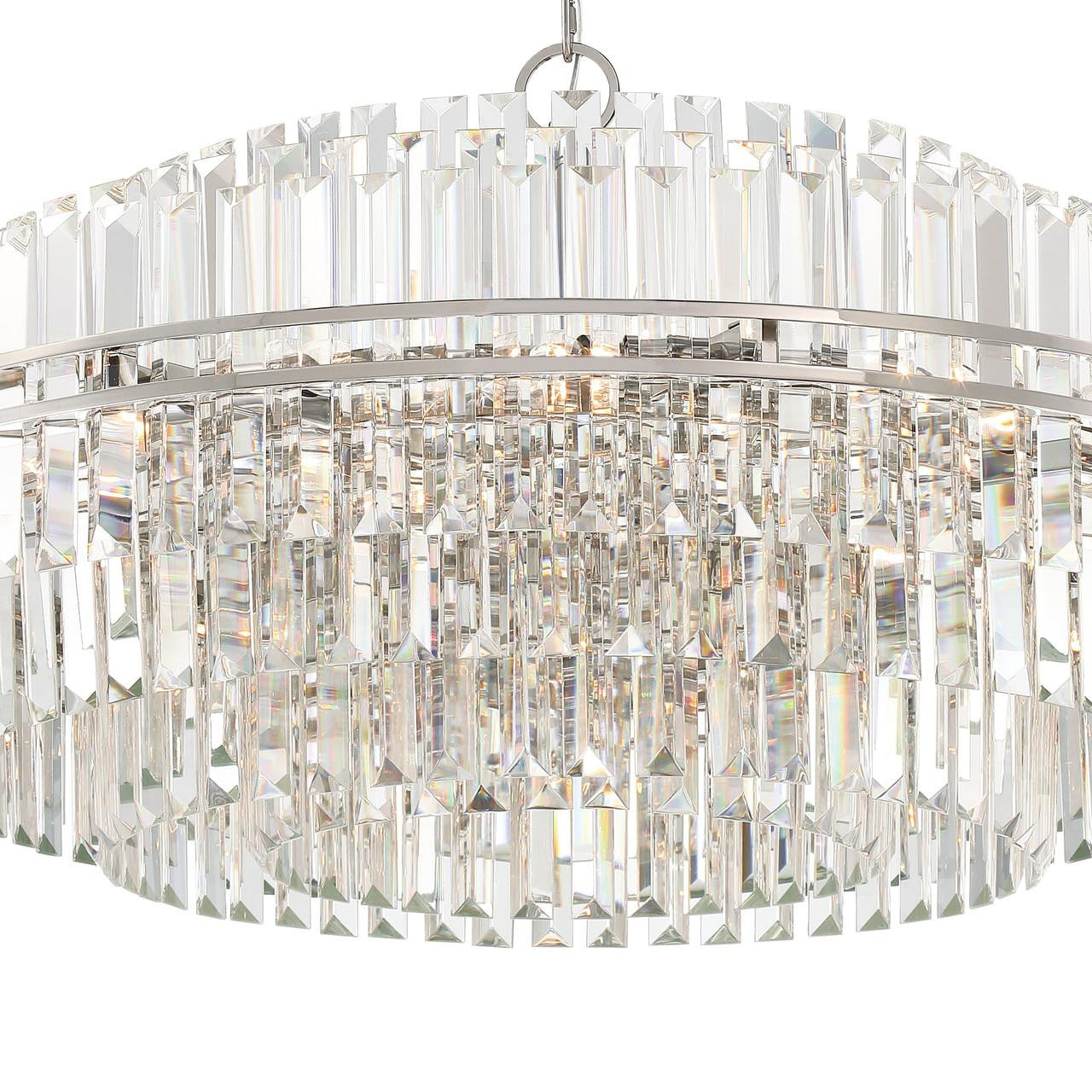 Crystorama Hayes Chandelier Aged Brass