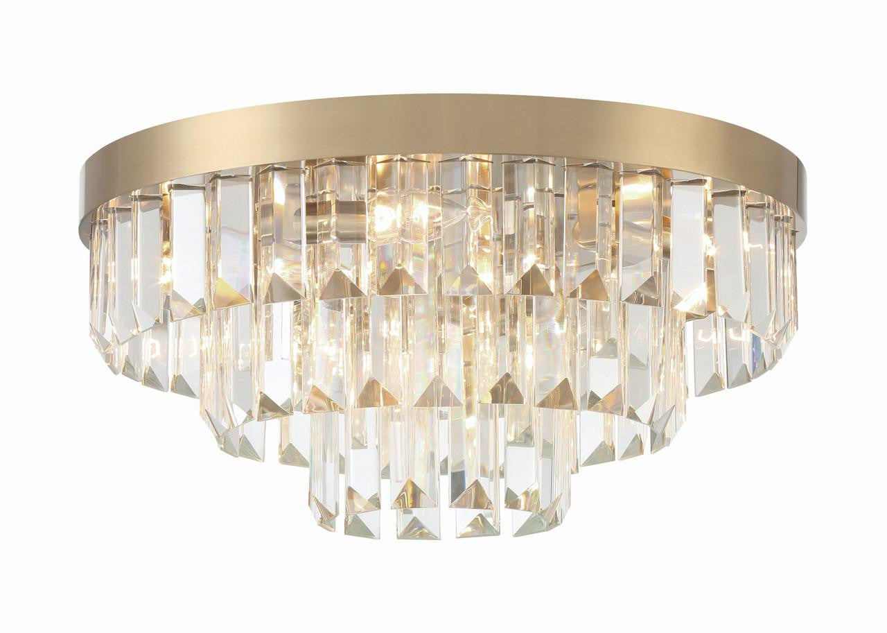 Crystorama Hayes Flush Mount Polished Nickel