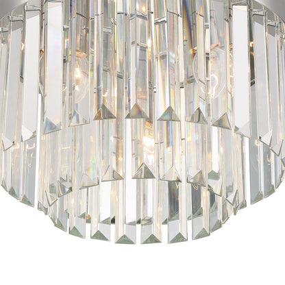 Crystorama Hayes Flush Mount Aged Brass