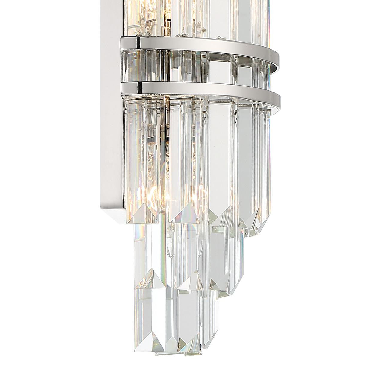 Crystorama Hayes Wall Sconce Aged Brass