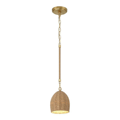 Crystorama Jace 1 Light Mini Pendant Soft Gold