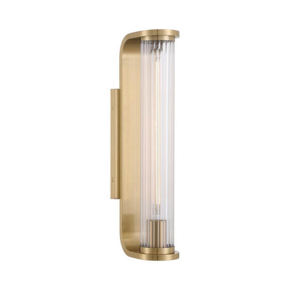 Crystorama Jarvis 1 Light LED Sconce Aged Brass