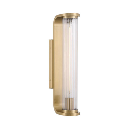 Crystorama Jarvis 1 Light LED Sconce Aged Brass