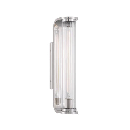 Crystorama Jarvis 1 Light LED Sconce Polished Nickel