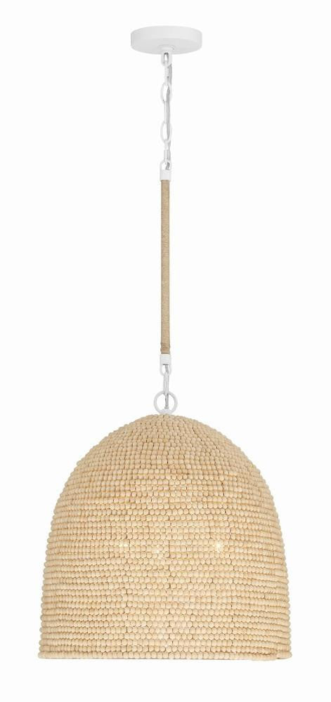 Crystorama Jasper Pendant Matte White