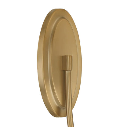 Crystorama Juno 1 Light Wall Sconce - Vibrant Gold 13"H