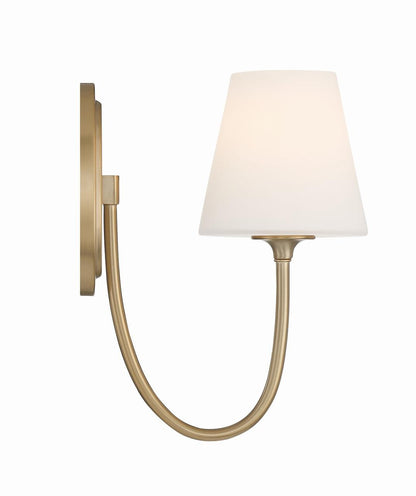 Crystorama Juno 1 Light Wall Sconce - Vibrant Gold 13"H