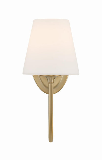 Crystorama Juno 1 Light Wall Sconce - Vibrant Gold 13"H