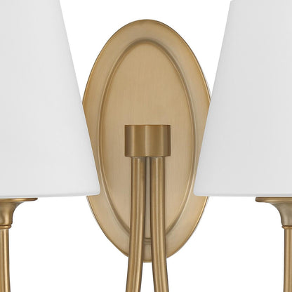 Crystorama Juno 2 Light Wall Sconce - Vibrant Gold 13"H