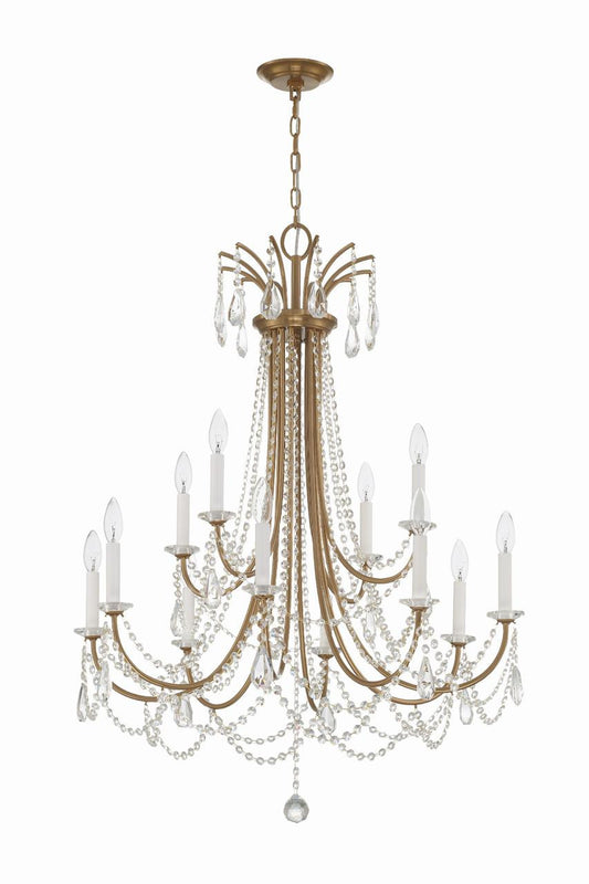 Crystorama Karrington Chandelier Matte Black