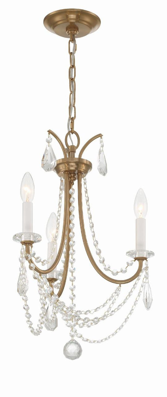 Crystorama Karrington Mini Chandelier Matte Black