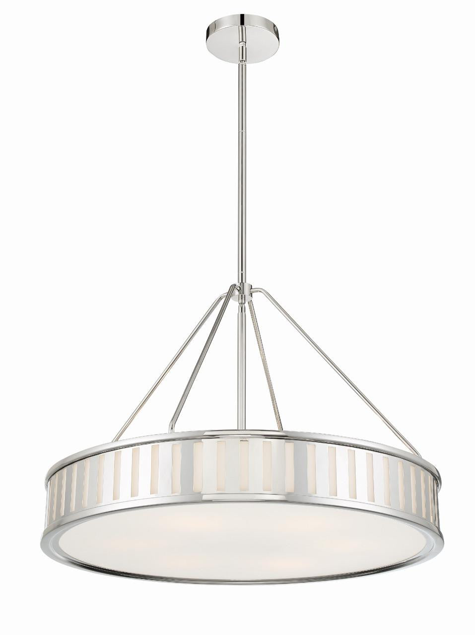 Crystorama Kendal Chandelier - Polished Nickel 20.5"H