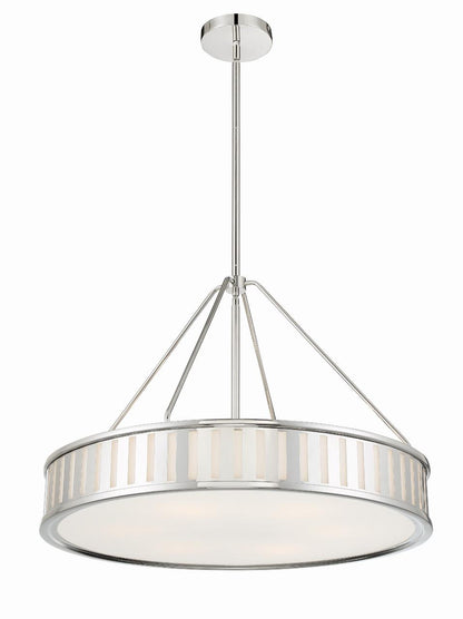 Crystorama Kendal Chandelier - Polished Nickel 20.5"H