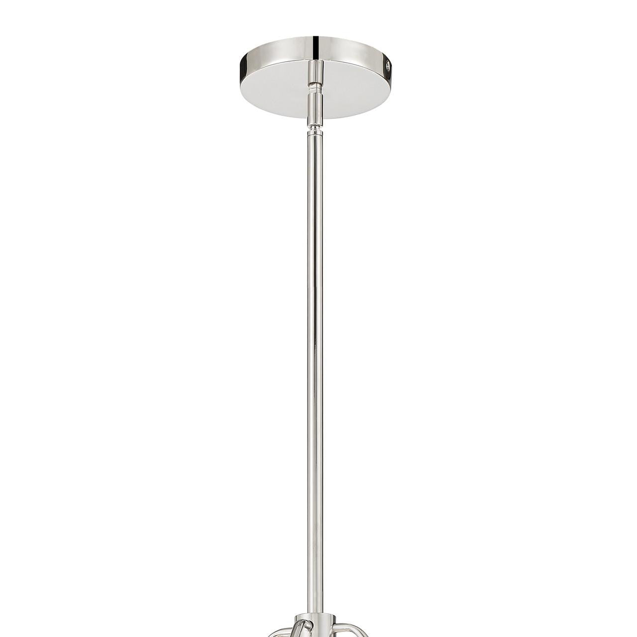 Crystorama Kendal Chandelier - Polished Nickel 20.5"H
