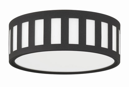 Crystorama Kendal Flush Mount - Black Forged 5"H