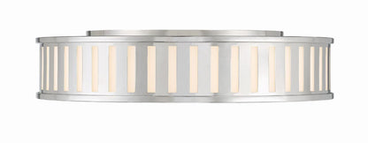 Crystorama Kendal Flush Mount - Polished Nickel 5.25"H