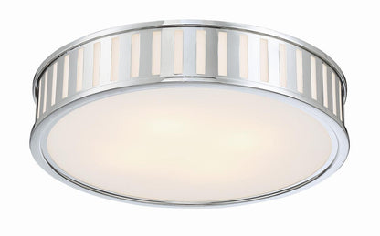 Crystorama Kendal Flush Mount - Polished Nickel 5.25"H