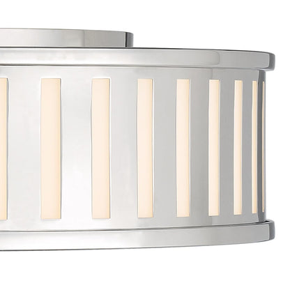 Crystorama Kendal Flush Mount - Polished Nickel 5.25"H