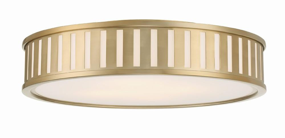 Crystorama Kendal Flush Mount - Vibrant Gold 5.25"H