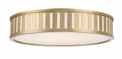 Crystorama Kendal Flush Mount - Vibrant Gold 5.25"H