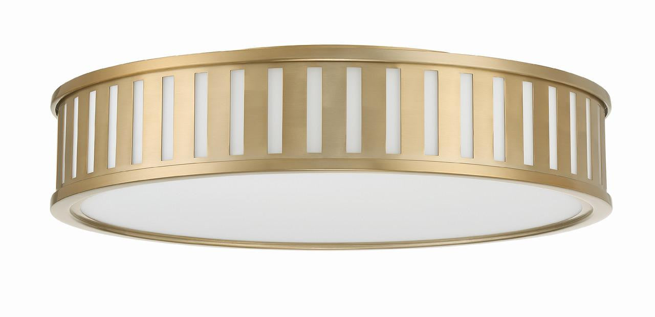 Crystorama Kendal Flush Mount - Vibrant Gold 5.25"H