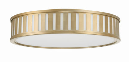 Crystorama Kendal Flush Mount - Vibrant Gold 5.25"H