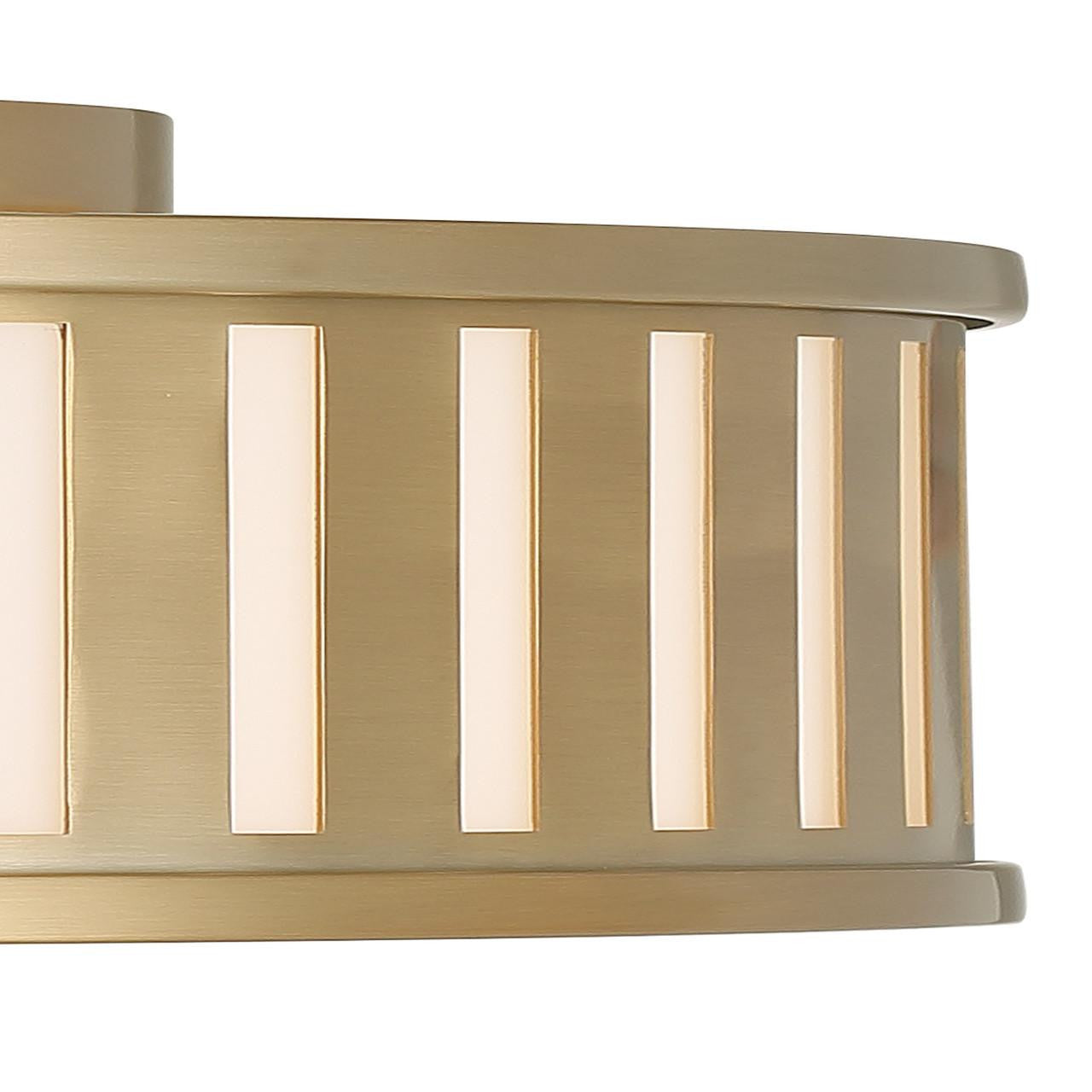 Crystorama Kendal Flush Mount - Vibrant Gold 5.25"H