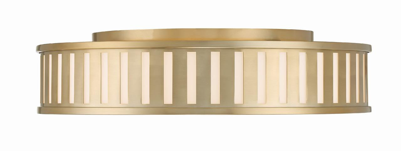 Crystorama Kendal Flush Mount - Vibrant Gold 5.25"H