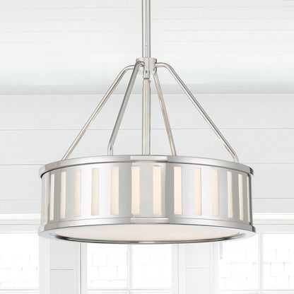 Crystorama Kendal Mini Chandelier - Polished Nickel 13.75"H