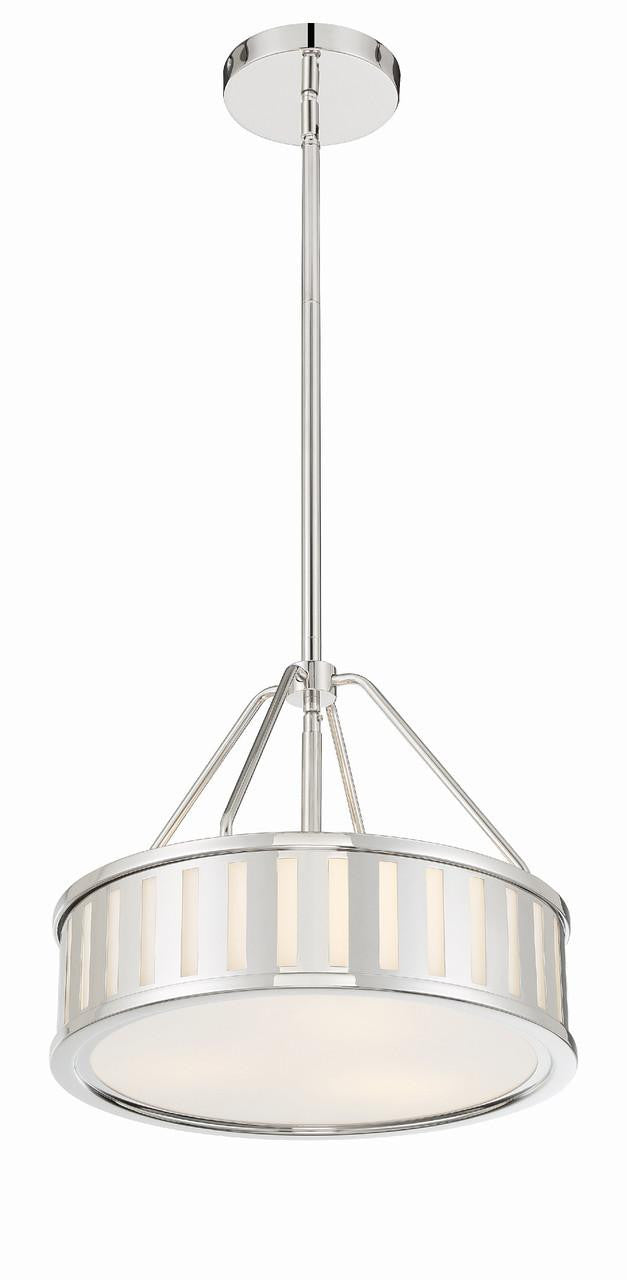 Crystorama Kendal Mini Chandelier - Polished Nickel 13.75"H