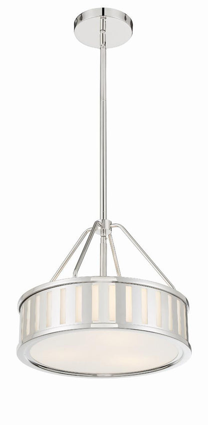 Crystorama Kendal Mini Chandelier - Polished Nickel 13.75"H