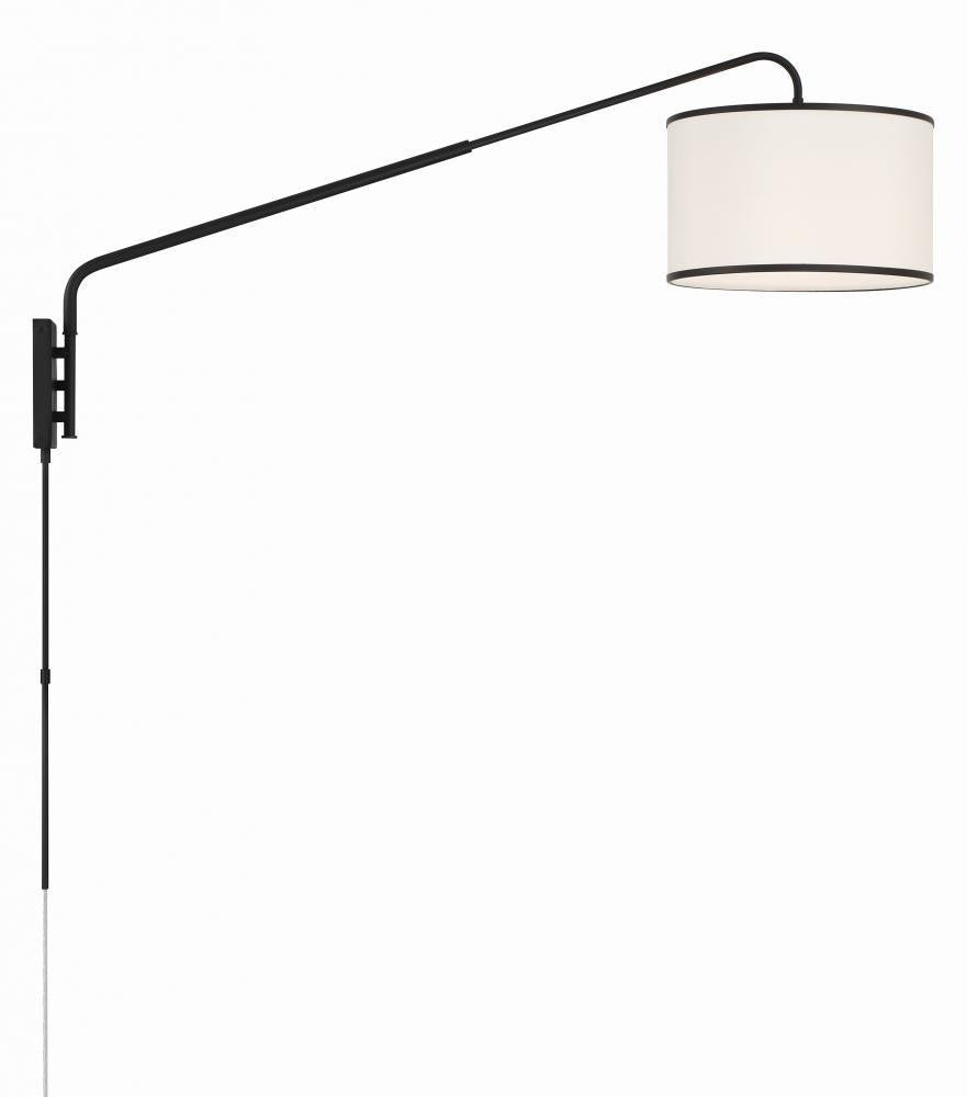Crystorama Mallory Task Light Matte Black