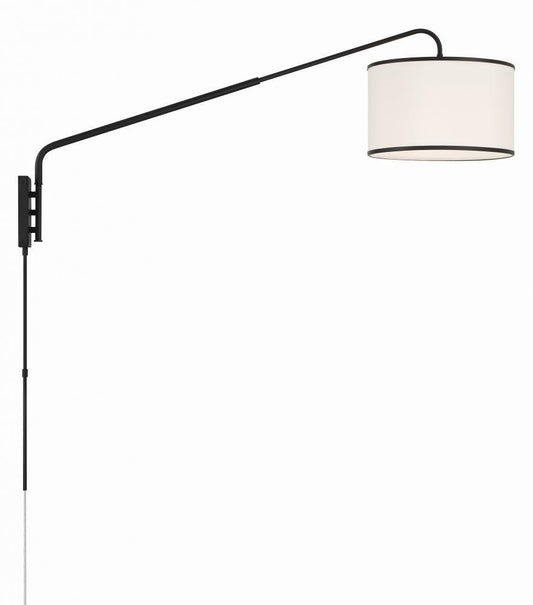 Crystorama Mallory Task Light Matte Black