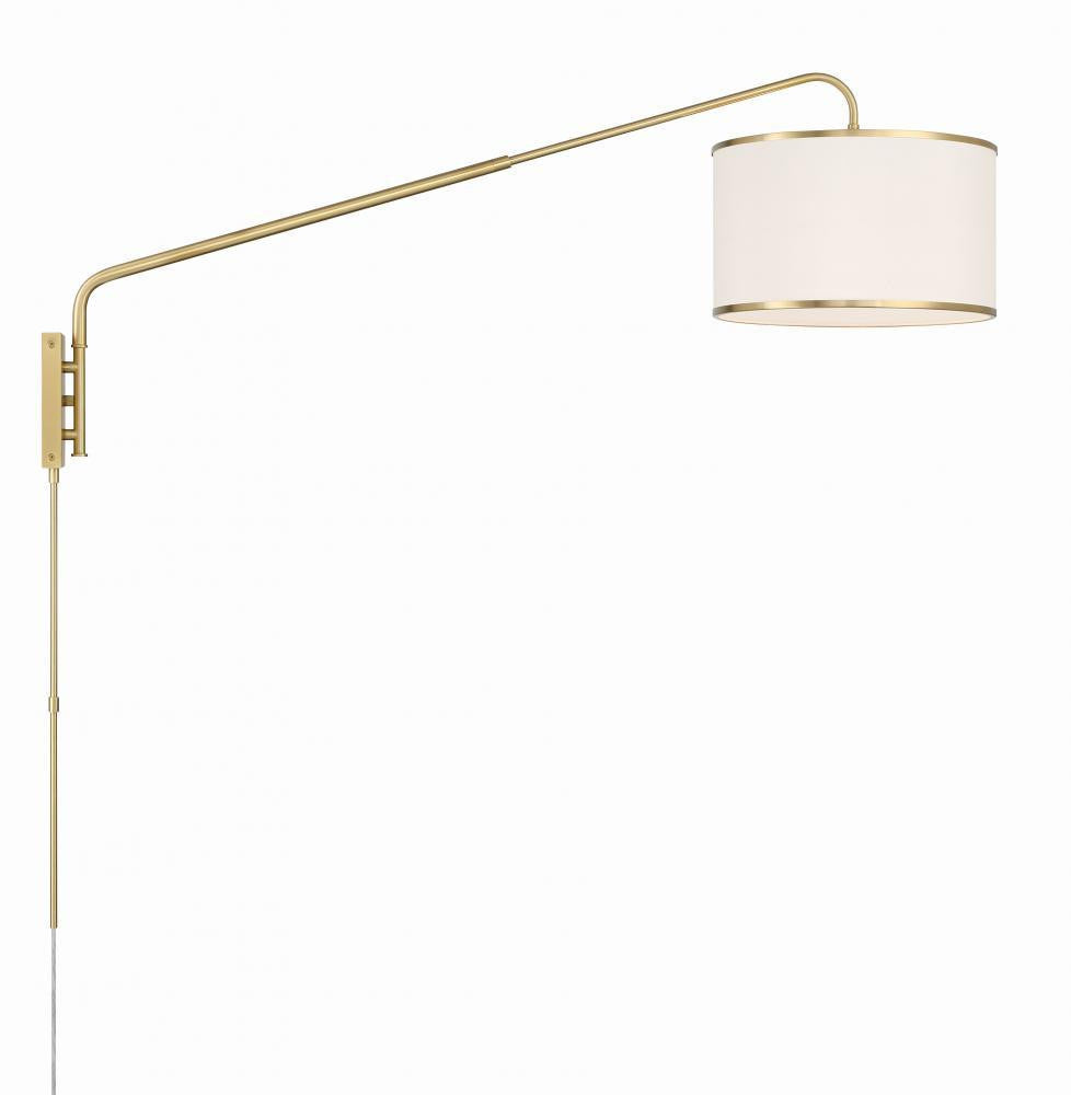 Crystorama Mallory Task Light - Soft Brass 22"H
