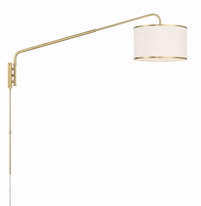 Crystorama Mallory Task Light - Soft Brass 22"H