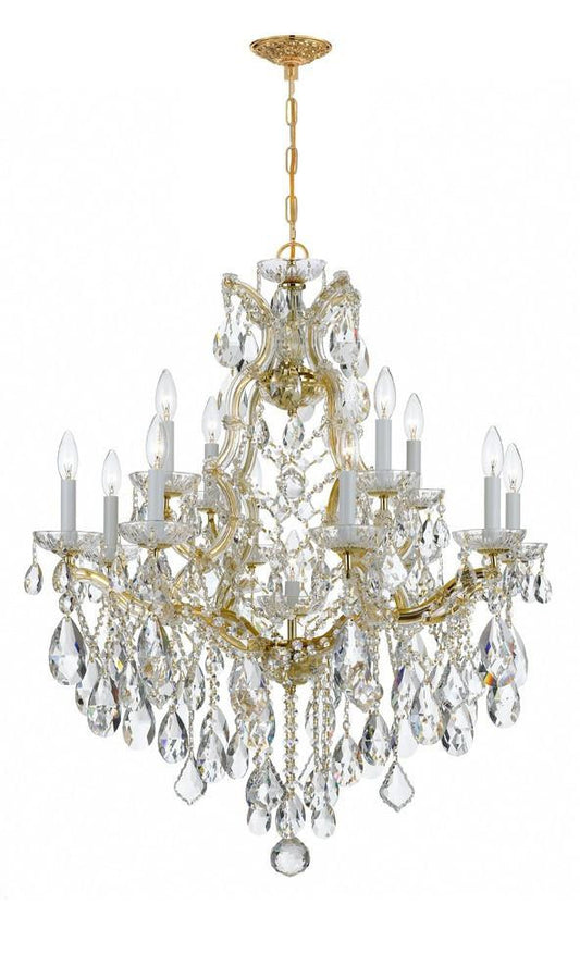 Crystorama Maria Theresa 13 Light Chandelier Gold
