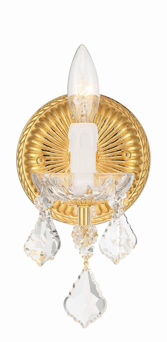 Crystorama Maria Theresa 1 Light Wall Sconce Gold
