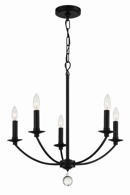 Crystorama Mila Chandelier Polished Nickel