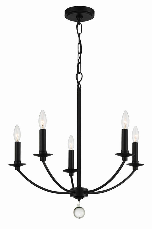 Crystorama Mila Chandelier Polished Nickel