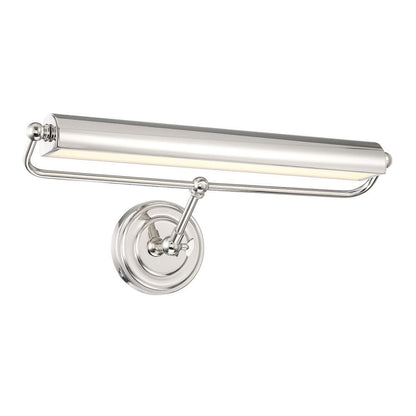Crystorama Miller Integrated LED Sconce Polished Nickel