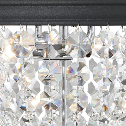 Crystorama Nola 2 Light Flush Mount Polished Chrome