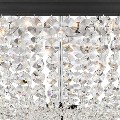 Crystorama Nola 5 Light Flush Mount Polished Chrome