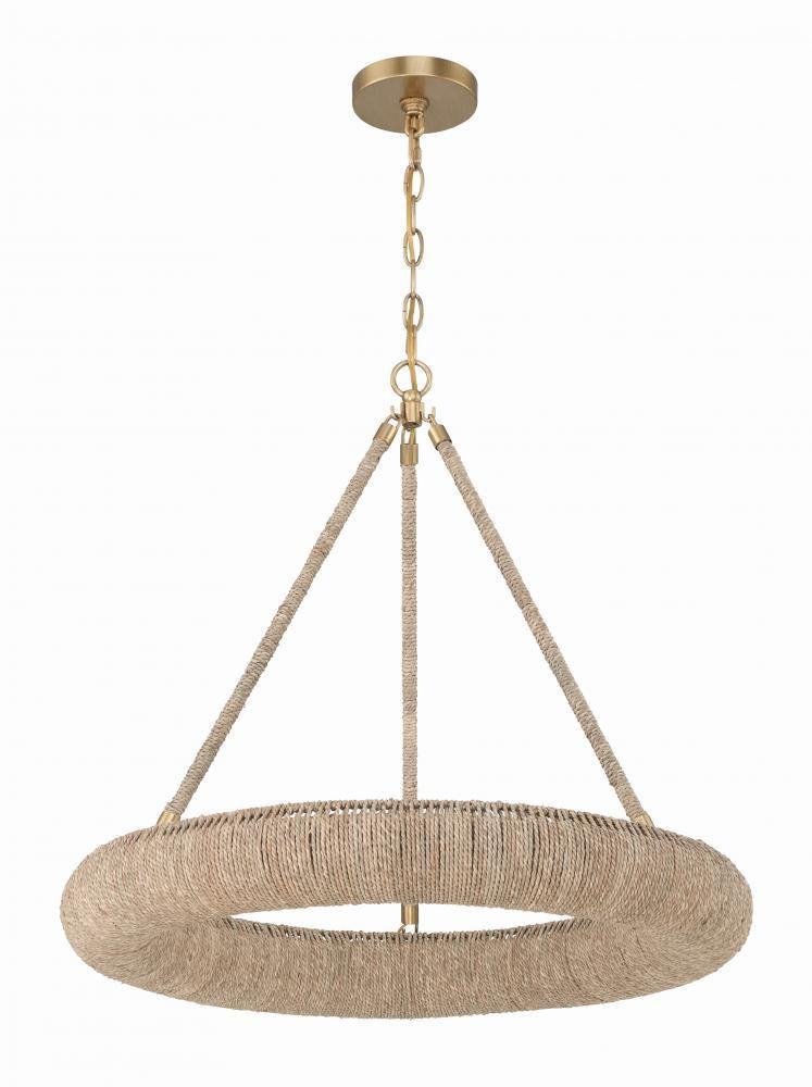 Crystorama Oakley LED Chandelier Soft Gold