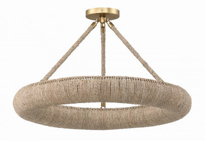 Crystorama Oakley Semi Flush Mount - Soft Gold 3.5"H